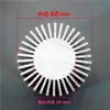 Luminária LED COB Instrumento Sólida Redonda Girassol Dissipador de Calor Liga de Alumínio Extrudido Perfil de Alumínio Almofada Térmica