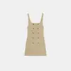 Venta Caliente Transfronteriza de AliExpress Nuevas Llegadas Primavera 2026 Vestido Mini de Botones Adelgazante que Resalta la Figura para Mujer 7833786