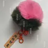 Lindo Imitación Piel de Conejo Rex Caqui Caqui Ruyi Caqui Colgante Llavero de Coche Colgante de Bolso Regalo Festivo Ok