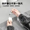 Mangas desechables para salones de uñas, a prueba de polvo y manchas, mangas de plástico transparente con alta elasticidad elástica, específicamente para el cuidado de uñas