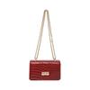 2025 Nueva Moda con Texto Estilo Occidental de Primavera Charol Cadena Brillante Casual Hombro Cruzado Moda Bolso Cuadrado Pequeño