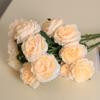Decoración del Hogar Estilo Europeo Rosa Occidental Artificial Boda Pasillo Ramo Falso con 3 Cabezas de Peonía