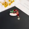 Nova Série de Combinações de Natal Broche Papai Noel Broche de Natal Árvore de Natal Acessórios de Pino de Ano Novo Transfronteiriço