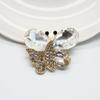 Kwai Sha Cristal Diamante Requintado Acessórios de Liga Criativa Borboleta de Cristal Feito à Mão DIY Telefone Móvel Caso Buraco Sapatos Fivela Adesivo