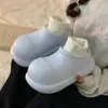 Pantuflas de Algodón Cerradas con Forro de Felpa para Mujer, Para Uso Interior/Exterior en Invierno, Modernas, Casuales, Antideslizantes, Impermeables, de Suela Gruesa, Zapatos de Algodón Calientes para el Hogar