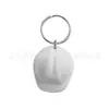 En stock transfronterizo llavero de casco 3D llavero con colgante de casco de seguridad llavero de casco de seguridad de plástico