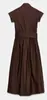 Moda feminina europeia e americana transfronteiriça, best-seller do AliExpress: vestido de popeline plissado estiloso e simples