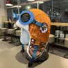 Chapéu de Urso Infantil, Chapéu de Aviador Piloto de Inverno para Crianças Maiores, Máscara de Proteção para Ouvidos à Prova de Vento, Chapéu com Forro de Fleece para Meninos e Meninas no Esqui
