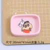 Plato Cuadrado Pequeño Lindo Juguete de Comida Dibujos Animados Hecho a Mano Accesorios para Joyería DIY Paquete de Materiales de Accesorios Pequeños de Pegamento de Crema Resina