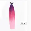 Trenzas de Hilo Plateado Trenzado para el Cabello Ez Dreadlocks Extensiones de Cola de Caballo Larga con Hilo Dorado y Plateado Trenzas de Gradiente de Colores Pelucas para Niños
