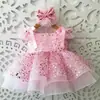 Vestido de Princesa para bebés de un año, vestido tutú con lazo, vestido de princesa con lentejuelas