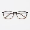 2344 comercio exterior Cuadrado ultraligero fino tungsteno carbono plástico acero montura de gafas para hombres y mujeres miopía patilla de resorte cara grande montura de gafas para estudiantes