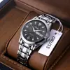 Reloj Nuevo de Moda para Hombre Directo de Fábrica Elegante Reloj de Cuarzo para Hombre de Grado Empresarial Resistente al Agua Acero Inoxidable Reloj con Calendario