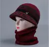 Sombrero para mujer de mediana edad y anciana, sombrero de invierno para hombre mayor, abuela, madre, con forro de polar, cálido, tejido de algodón, lana de conejo, sombrero para señora mayor