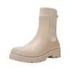 Botas de Lluvia de Moda Transfronteriza para Mujer Estilo Coreano Tejido Volador Cómodos Zapatos para el Agua Combinan con Todo Botas de Lluvia Cómodas Impermeables Zapatos de Trabajo