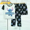 Pijama de Verano para Niños Conjunto de Tres Piezas con Camiseta de Manga Corta, Shorts y Pantalones Largos para Niños y Niñas Ropa de Casa de Dibujos Animados para Niños Pequeños y Medianos Estilo de Dibujos Animados