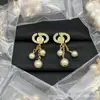 Nuevos Pendientes de Nariz de Cerdo Cd de Alta Gama de la Colección Dior/Dior Finamente Elaborados para Mujer con Inscripción del Logo Venta al por Mayor