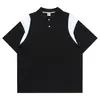 Camisa Polo de Algodón Personalizada Verano 2023 Nuevo ins Moda Estilo Hong Kong Manga Corta para Hombre Camiseta Unisex Imprimible