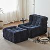Sillón Individual Transfronterizo Sala de Estar Dormitorio Balcón Waffle Silla Puff Rollo Empaquetado Sofá de Esponja Comprimida