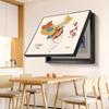 Mapa da China Caixa de Medidor Elétrico Pintura Decorativa Minimalista Moderno Restaurante Caixa de Medidor Elétrico Caixa de Distribuição Bloqueio Pintura para Pendurar Sem Furar