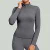Ropa Deportiva de Yoga Transpirable Ajustada para Correr en Otoño, Top de Fitness