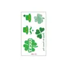 St. Adesivos de Tatuagem para o Dia de São Patrício, Fornecimento Transfronteiriço, À Prova d'Água e Resistentes ao Suor, Adesivos de Rosto de Trevo para Festival Irlandês