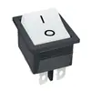 Interruptor Tipo Navio Certificado CE Kcd4 Branco Seis Pinos Duas Velocidades Alimentação de Colheitadeira Ponto de Prata Interruptor 31*25mm