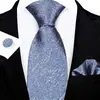 Conjunto de Corbata de Tres Piezas para Hombre 8cm Ropa Formal de Negocios Corbata Bordada Jacquard de Seda de Poliéster Logo Corbata Atada a Mano Personalizada