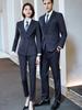 Terno Listrado Outono e Inverno 2023 Unissex Terno Profissional Slim Fit Roupa de Trabalho Terno Ol Roupa de Trabalho Emagrecimento Roupa Formal