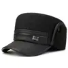 Gorro Cálido de Invierno para Hombre, Gorro Lei Feng para Hombres de Mediana Edad y Mayores, Gorra de Béisbol Gruesa con Protección para las Orejas para Exteriores, Gorra Gruesa de Padre