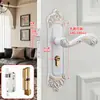 Cerradura de Puerta de Dormitorio Estilo Europeo Cerradura de Puerta Interior Sin Taladro Cerradura de Puerta Doméstica Puerta de Madera Manija de Puerta Universal Reemplazo de Cerradura de Puerta Vieja