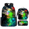 Mochila Escolar Primaria Avengers Marvel los Vengadores Iron Man Mochila de Gran Capacidad Juego de Tres Piezas