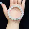 Cristal Fantasma Verde Círculo Único Design Original Alta Mercadoria Pulseira Joias com Contas Pulseira Turmalina Obsidiana Prateada Mulheres
