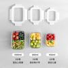 Compartimento caja de almacenamiento de frutas frescas sellada caja conservadora de refrigerador almacenamiento y organización para llevar verduras ensalada Bento