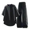 Conjunto Esportivo Retro Americano com Meio Zíper, Manga Curta e Calça Longa Masculino Moda Verão 2026 Fresco com Gola Redonda e Listras