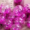 Atacado 12 polegadas balão de látex redondo transparente com lantejoulas festa de feriado com decoração de cena fabricantes de balões