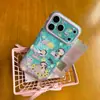 Estrellas de jade lindas estilo garabato de dibujos animados adecuadas para funda de teléfono iPhone 17 Pro Max, Apple 16 modelo nuevo, 15 Pro Max