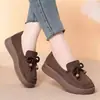Otoño 2026 Nuevos Zapatos Birkenstock para Mujer Punta Redonda Cómodos Planos Mocasines de Moda Versátiles Casuales Antideslizantes Zapatos para Mujer