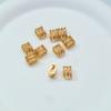 Cuentas Espaciadoras Incrustadas de Diamantes, Cuentas Sueltas, Cuentas Barril, Pulseras de Perlas de Cristal, Materiales para Accesorios de Joyería DIY, Patrón de Dragón