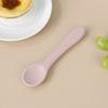 Cuchara de silicona para niños, cuchara suave de grado alimenticio para bebés, cuchara complementaria para entrenamiento de alimentación, tenedor de silicona para bebés, cuchara adecuada