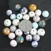 Accesorios para Joyería 12/14mm Cuentas Cerámicas Galvanizadas Turismo de Templos Pulsera DIY Enhebrado Agujero Recto Cuentas Sueltas Esmaltadas Accesorios