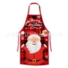 Delantal Navideño Nuevo Estilo Grinch Papá Noel Delantal para Cocina del Hogar Suministros para Fiesta Temática Navideña