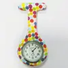 Reloj de enfermera de silicona con estampado de acuarela redondo para mujer al por mayor 50 estilos de patrón Reloj para estudiante mujer Cuarzo Esfera grande