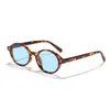 Gafas de Sol Retro Ovaladas Estilo Coreano para Lluvia para Hombres y Mujeres, Estilo Intelectual de Alta Gama, Gafas de Sol Protectoras Solares, Modernas