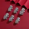 Acessórios Pixiu de Prata Pura 999 para Atrair Riqueza para Mulheres, Joias de Mão de Luxo Leve de Alta Qualidade, Joias DIY de Prata Dura 3D Estilo Retrô Atacado
