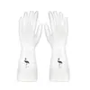 Guantes Impermeables de Látex de Caucho para el Hogar para Lavar Ropa y Platos, Herramienta de Limpieza para Mujer, Gruesos y Duraderos para Uso en Cocina