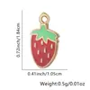 Colgante Pequeño de Paleta de Fruta Colgante de Fresa Micro Ajuste Colgante de Circonita Colgante de Pulsera Colgante de Collar Accesorios