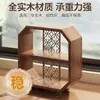 Nuevo Estante de Exhibición Pequeño de Madera Maciza Estilo Chino para Escritorio para Juegos de Té, Tazas, Cosméticos y Almacenamiento