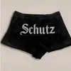 Pantalones Cortos Streetwear Casual Estilo Coreano K-Pop con Letras de Pedrería Personalizados para Mujer Verano Sexy Tendencia Y2K Harajuku