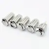 Interruptor de botón pulsador metálico de 10 mm cabeza alta cabeza plana interruptor de autobloqueo de dos pines reinicio automático interruptor de arranque impermeable